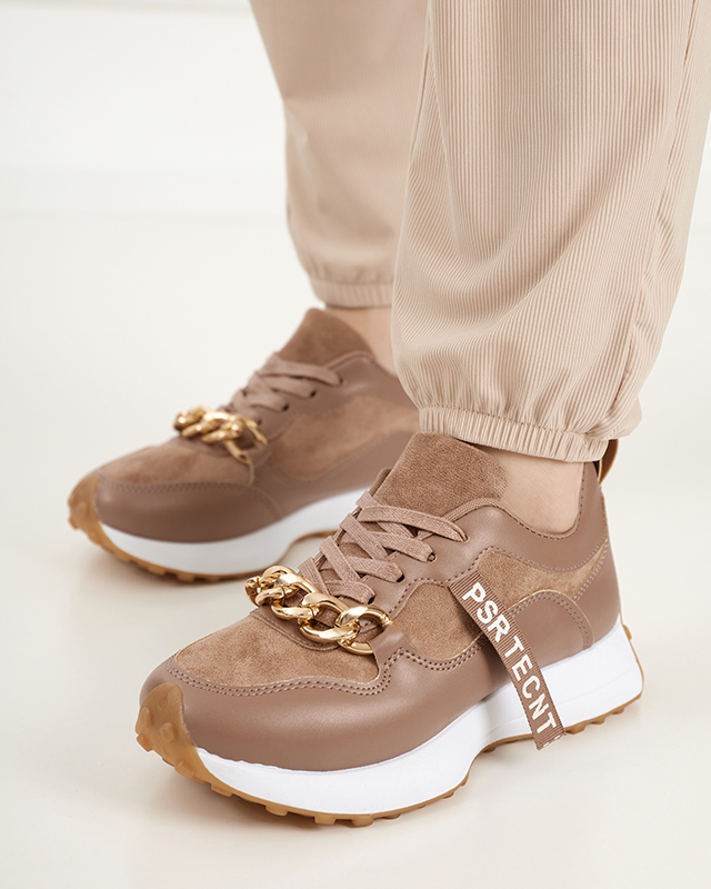 Hnědorůžová dámská sportovní obuv Arikas - Obuv