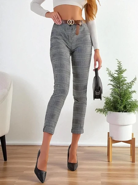 Royalfashion Dámské látkové kalhoty