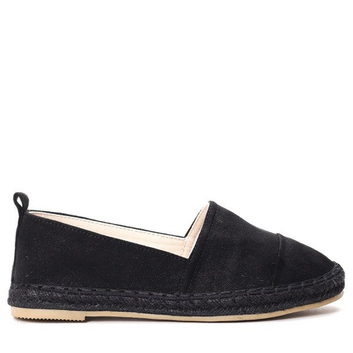 Czarne espadryle- Obuwie
