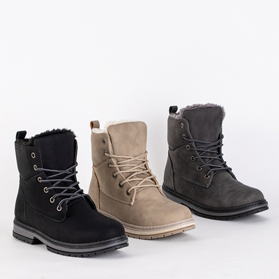 Dámské béžové matné kozačky Misqa- Footwear