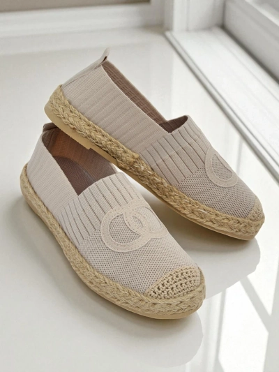 Aurelia Espadrilky Royalfashion Béžové – Plochá nazouvací dámská obuv