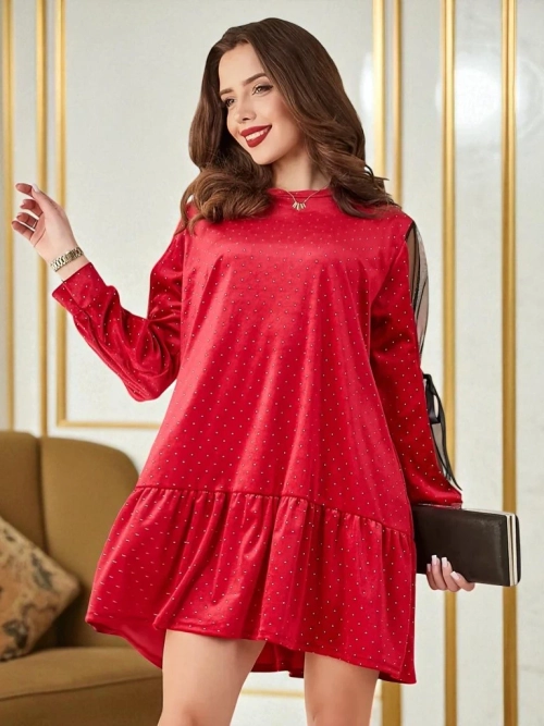 Royalfashion Жіноча оксамитова сукня