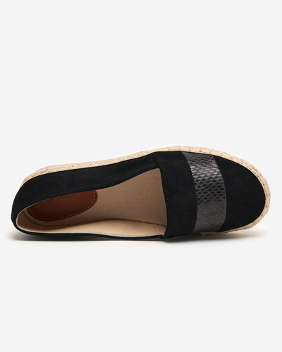OUTLET Černé dámské espadrilky Sverope - Boty