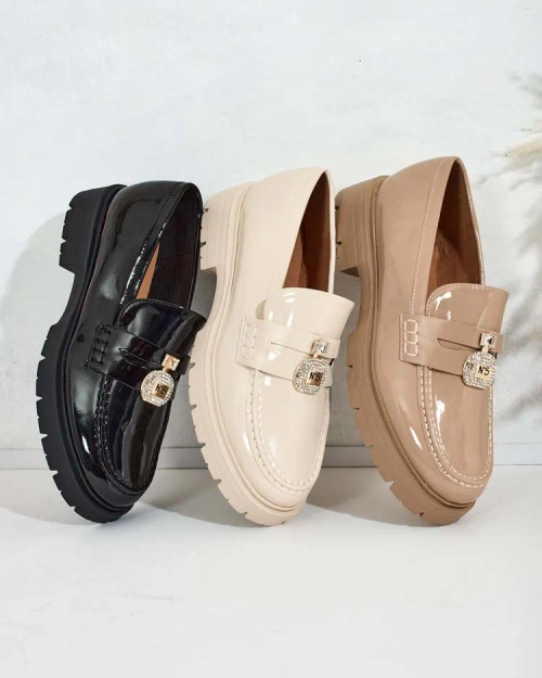 Royalfashion Жіночі лаковані мокасини Bemies