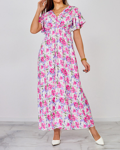 Royalfashion Dámské květinové midi šaty