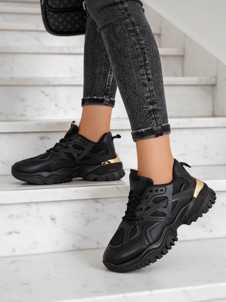 Stilosa Luma Černé Dámské Tenisky z Ekologické Kůže