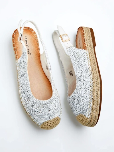 Royalfashion Dámské espadrilky s ozdobnou výšivkou