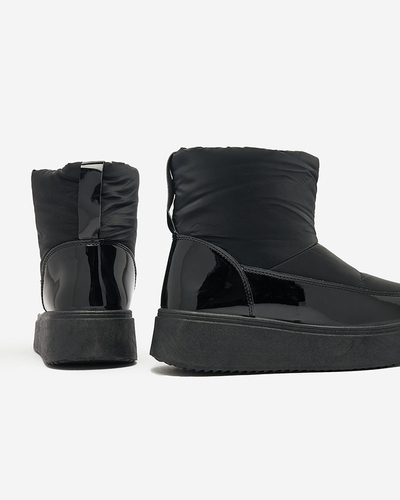 Royalfashion Black Maderta slip-on dámské sněhule