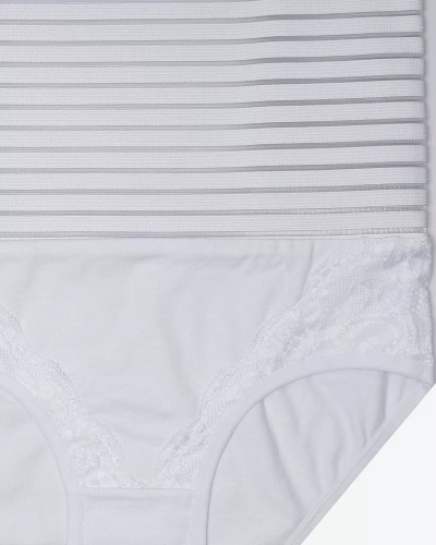 Білі жіночі корегуючі трусики-спідня білизна