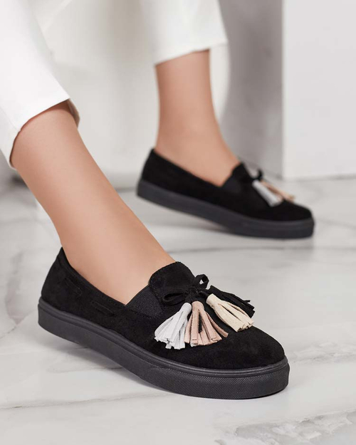 Royalfashion Жіночі мокасини з китицями Bererto