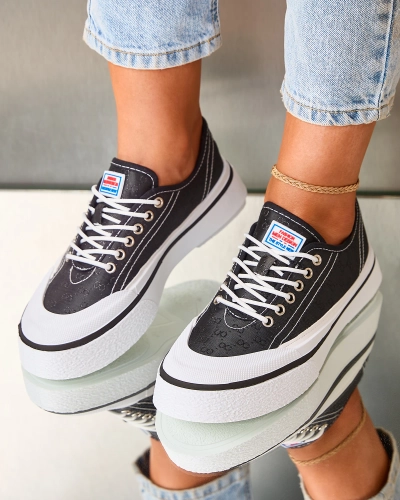 Жіночі кеди на платформі Ferriva Royalfashion Black