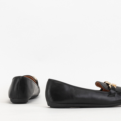 Černé dámské mokasíny z eko kůže Zolli- Shoes