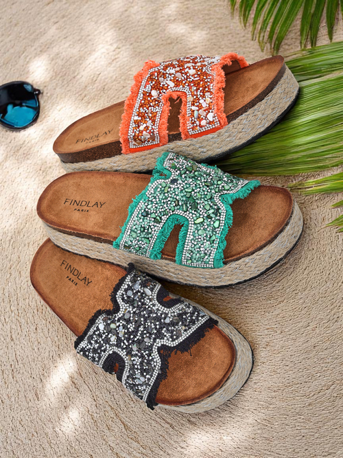 Royalfashion Жіночі тапочки з прикрасами Candy Candy