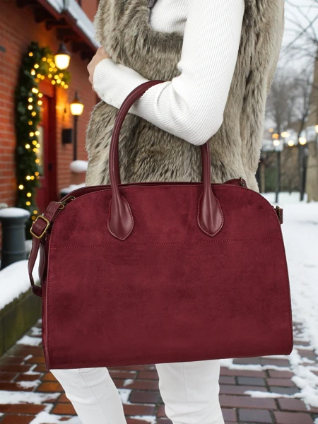 Dámská shopper kabelka eko semišová Dorelle