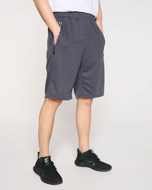 Темно-сірі чоловічі спортивні шорти