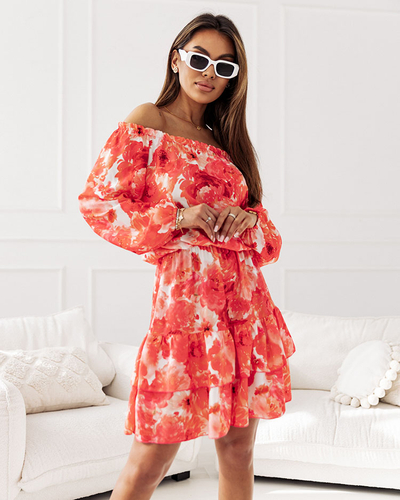 Royalfashion Dámské květinové šaty mini a'la hiszpana