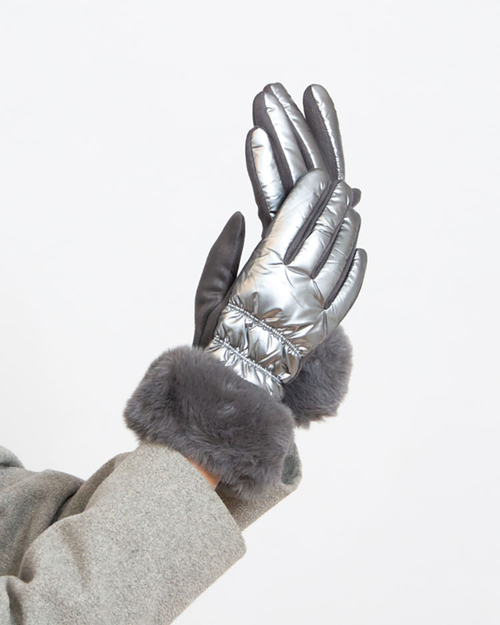 Жіночі чорні рукавички Royalfashion