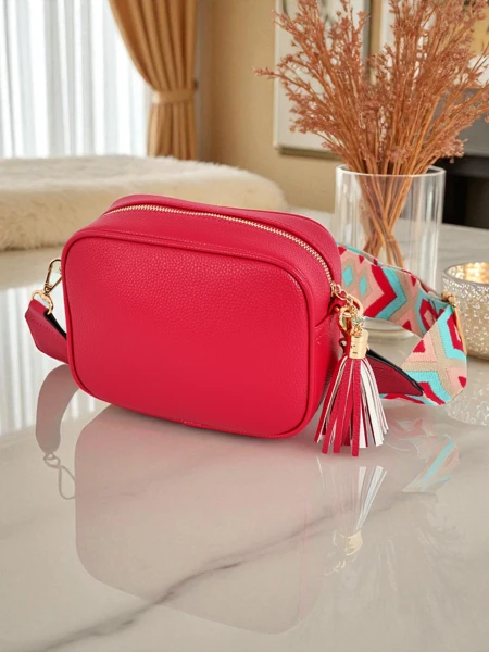 Royalfashion Malá dámská kabelka z eko kůže s barevným popruhem Kovi Lace