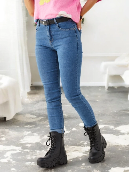 Royalfashion Жіночі звужені джинси з бавовни