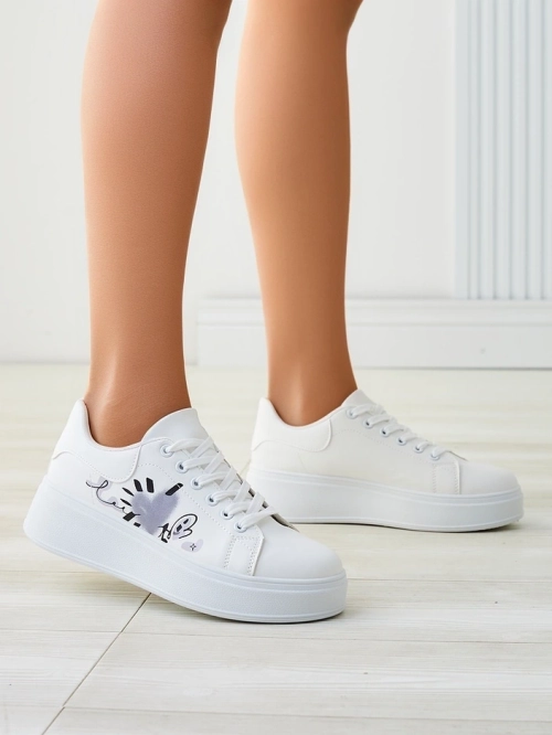 Жіночі кросівки на платформі Royalfashion з принтом Alcape