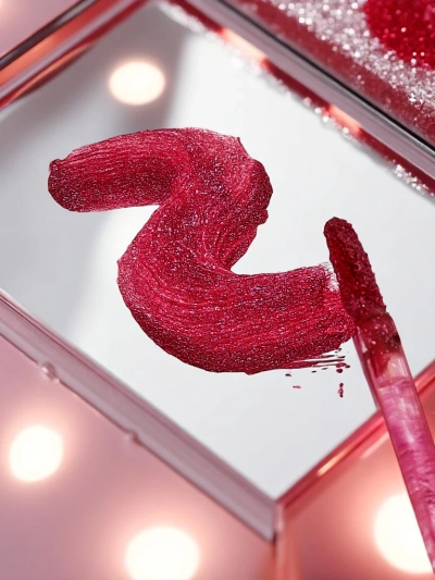 Lesk na rty s třpytkami a bezbarvý lesk 2v1 Ruby Woo