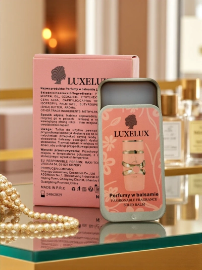 LUXELUX Solid Balm Aurelia – parfémovaný balzám v kovové plechovce 10g
