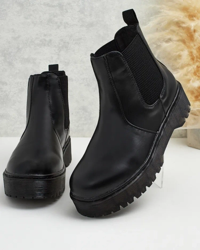 Royalfashion Dámské kožené boty Movitas eko