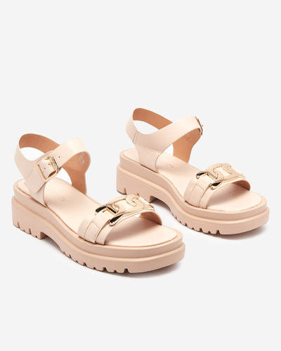 Béžové dámské sandály Blascita - Obuv