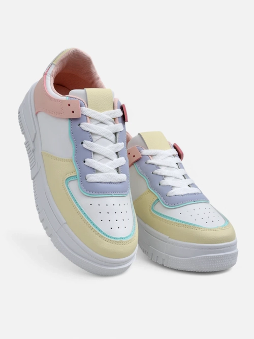 Жіночі снікерси Elektra Pastello - різнокольорова еко шкіра весна