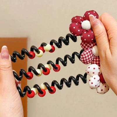 Royalfashion Gumička na vlasy s mašlí Ribbon Coil