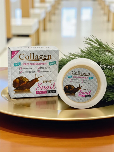 Rozjasňující pleťový krém s kolagenem a SPF4 - výživný