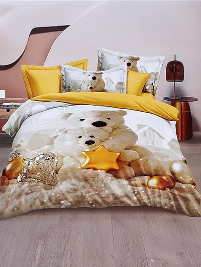 Royalfashion Різдвяне постільне приладдя 160x200 набір 3-ЧАСТИНИ