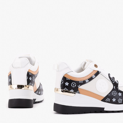 Чорно-білі жіночі кросівки Anubi