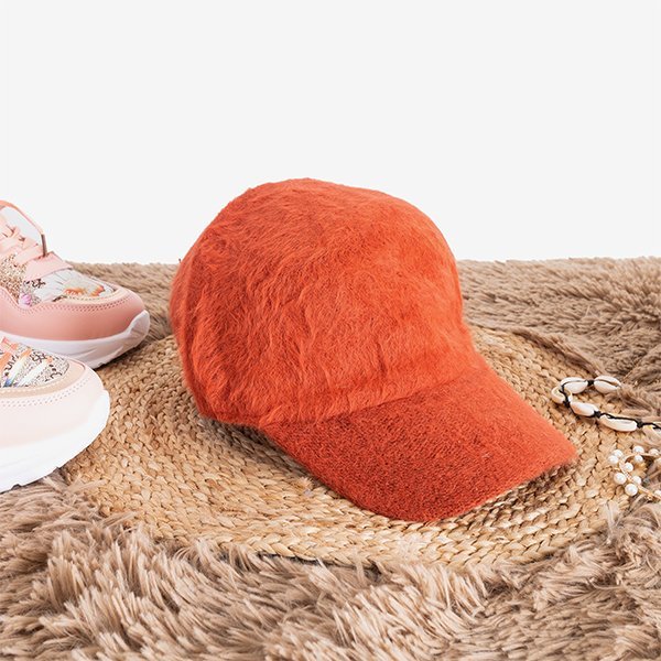 Kožešinová čepice s oranžovým hledím - čepice