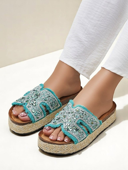 Royalfashion Жіночі сандалі з прикрасами Candy Candy