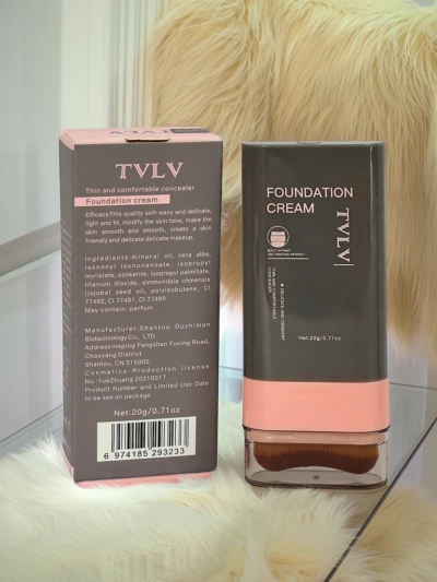 TVLV Matující make-up v tyčince s vestavěným štětcem Warm Beige