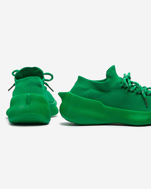 Зелені жіночі спортивні сліпони на шнурівці Oteva- Footwear