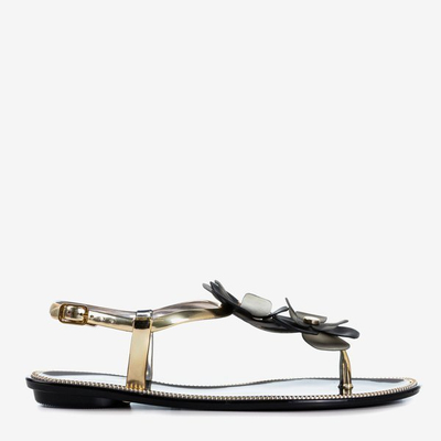 Чорні гумові босоніжки Fala - Взуття