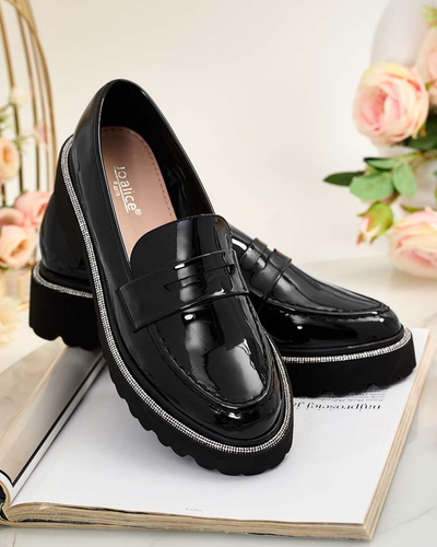 Royalfashion Жіночі лаковані мокасини Deru