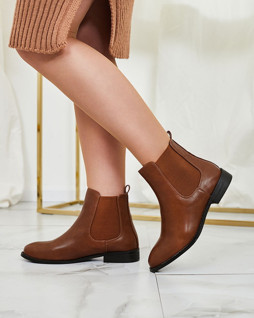 Royalfashion Чорні жіночі черевики a'la sztyblety з прикрасами Ederte