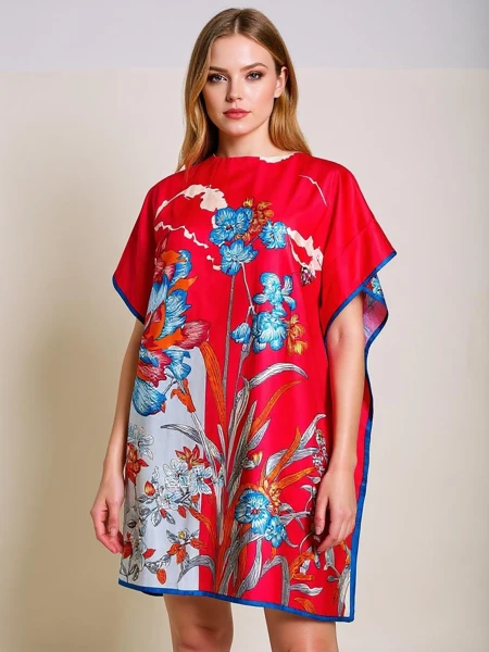 Pareo šaty ke kolenům Royalfashion Calista – vícebarevná elegance