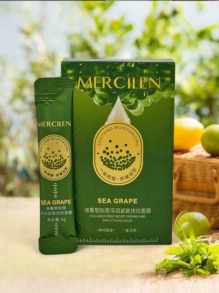 Maska s extraktem z hroznů - hydratační a zklidňující podráždění