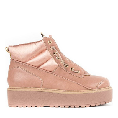 Роживі  ботинки на платформі Almuterin - Взуття