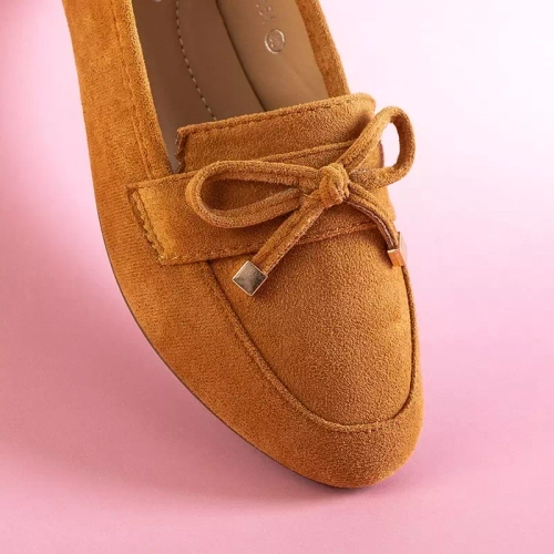 OUTLET Коричневі жіночі мокасини з бантом від Gasioa - Взуття