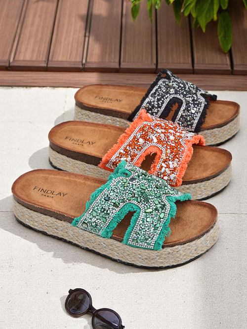 Royalfashion Жіночі сандалі з прикрасами Candy Candy