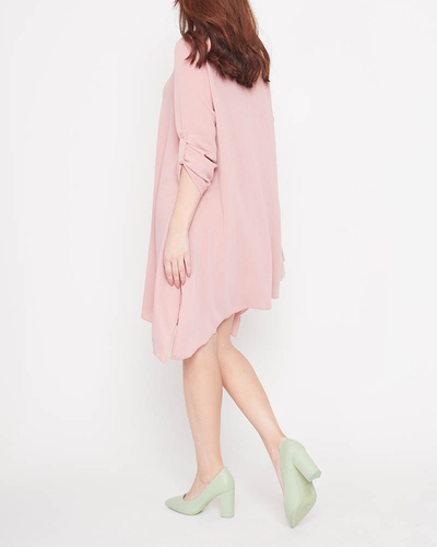 Světle růžové dámské minišaty Oblečení