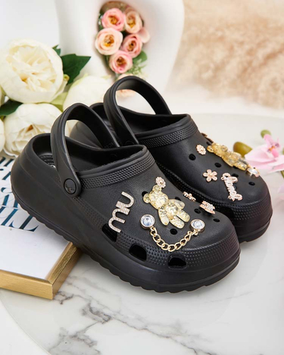 Royalfashion Dámské gumové žabky s ornamenty Fescas