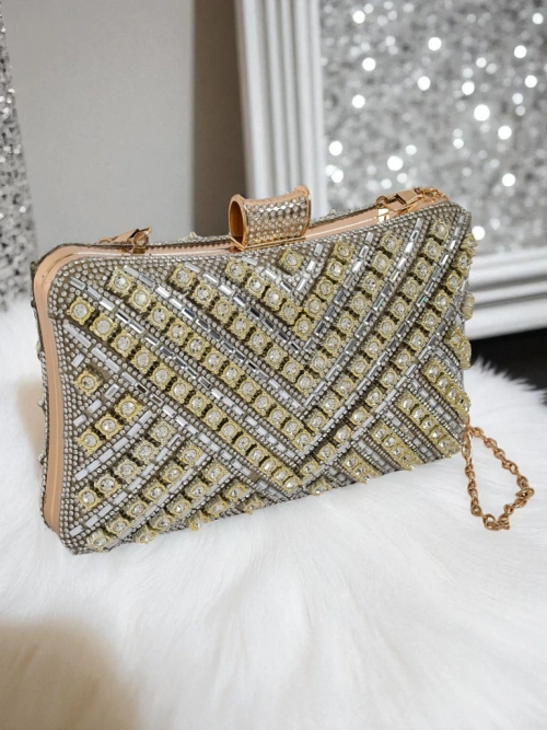 Royalfashion Жіноча сумка-клатч з цирконами Seraphine Glint