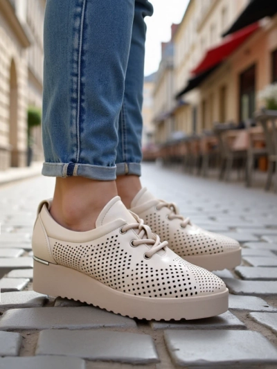 Royalfashion Dámské perforované loafers Gofielle