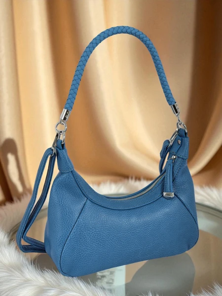 Royalfashion Malá dámská kabelka z eko kůže s ozdobným pásečkem Lacquea